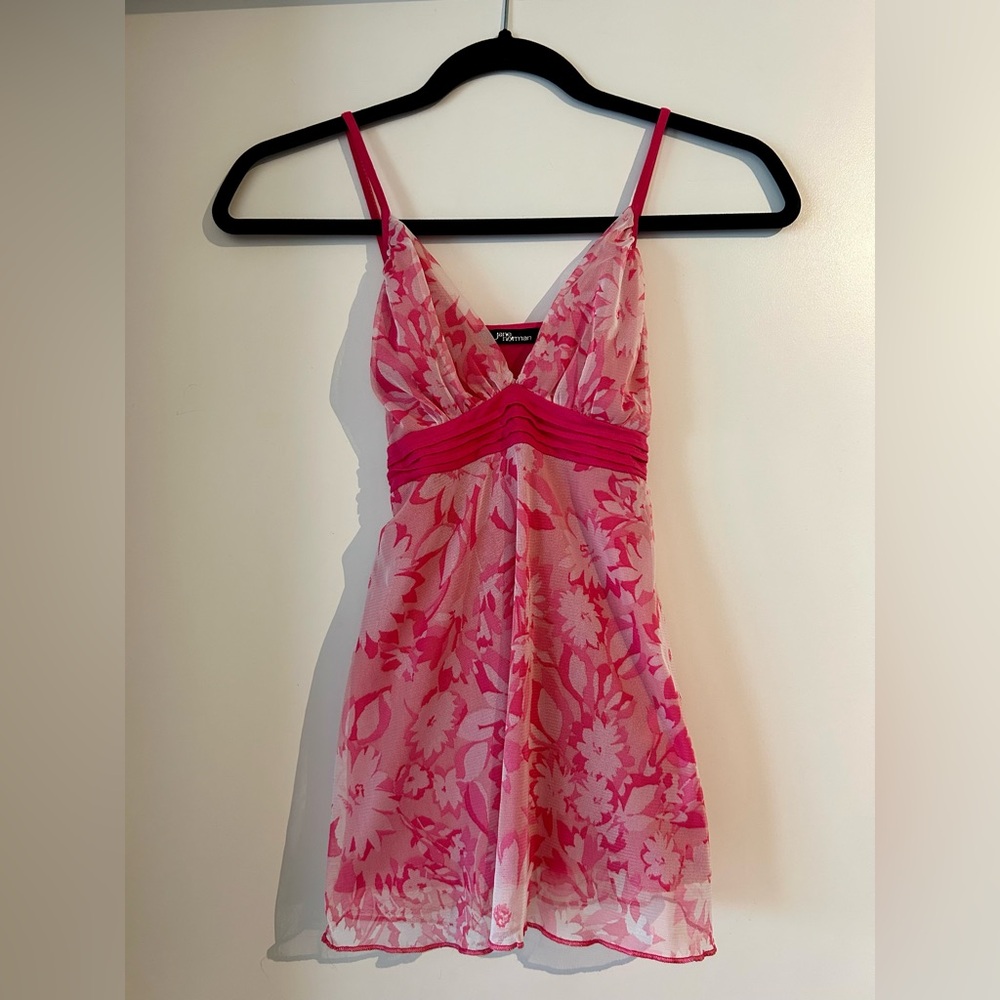 ✨ Vintage Y2K Jane Norman Pink Spaghetti Strap Top ✨